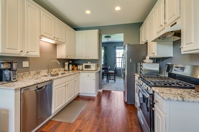 Boasting 9-foot ceilings.