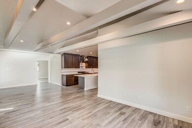 Open family room to kitchen