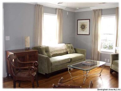 The large windows bring in tons of natural light i