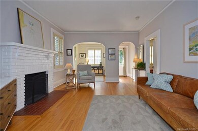 Hardwood floors and lots of windows