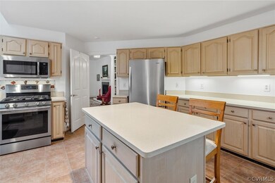 Great flow into the foyer, family room and porch.