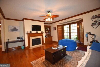 View of living room from foyer area.
