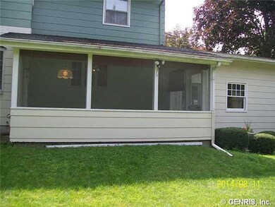 Exterior Back enclosed porch