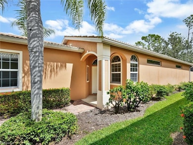 Paver walkway to covered front entry