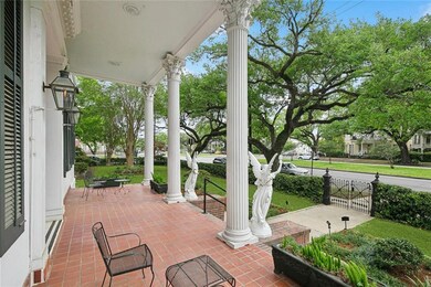 Grand front porch. Main entrance from Napoleon Ave