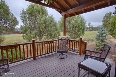 Back deck looking out to golf course