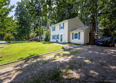 View of front of house with a front lawn