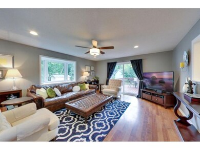 Main level family room--bright an open.  Walk-out 