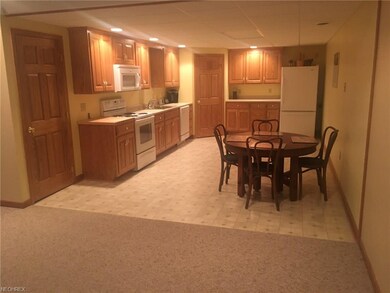Basement full eat in kitchen