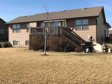 Big backyard with storage shed and nice deck with 