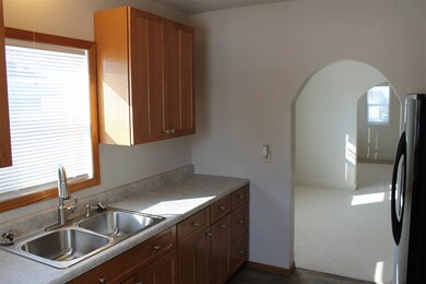 A freshly updates kitchen with appliances included