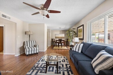 Flows into dining space