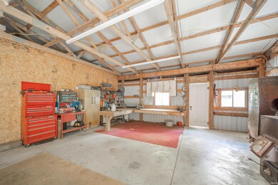 Workbench in Pole Barn w/ New Cement Floor