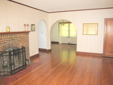Living room with view of formal dining r