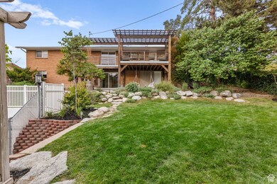 View of yard featuring a pergola