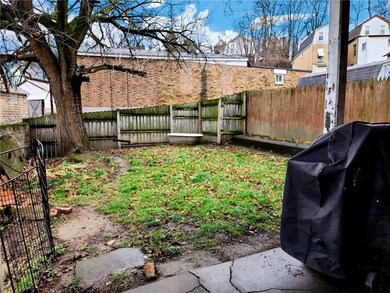 Partially fenced in yard