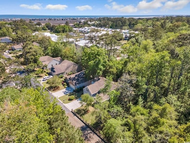 Birds eye view of property location to the ocean.
