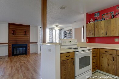 Kitchen and Fireplace