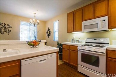 View from kitchen into the dining area
