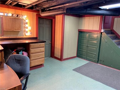 Partially finished basement offers endless possibilities and more storage