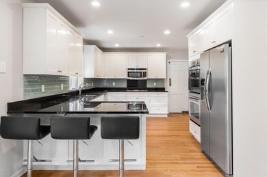 Kitchen from eat in area