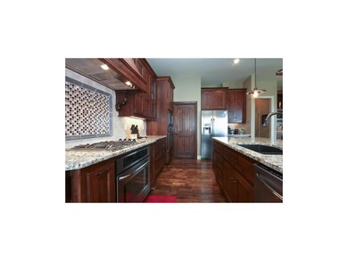 Beautiful Granite and Custom Tile Work Over Gas Ra