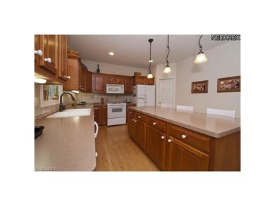 Natural cherry cabinets were custom-built by the A
