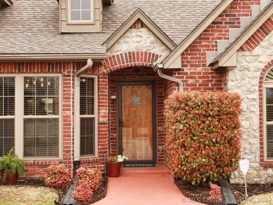 Welcoming entrance with beautiful custom front doo