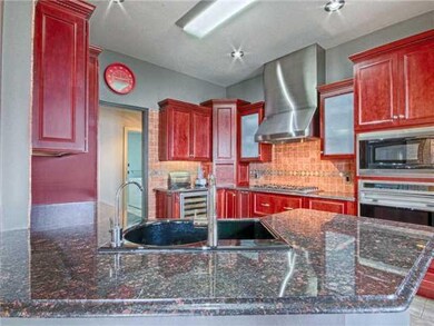 Kitchen. Great reflections off your granite breakf