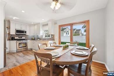 Dining Room with sliding doors to back deck