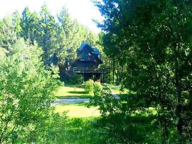 Nestled in evergreen forest.