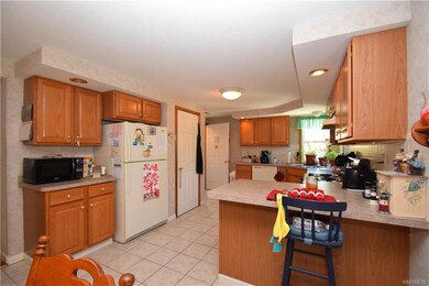 Breakfast bar and tons of cabinet space