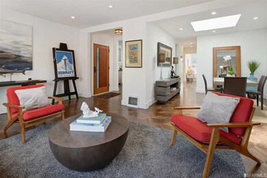 Open floor plan, living room and dining room with 