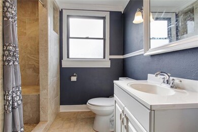 Downstairs full bath.