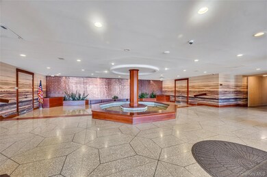 Lobby with recessed lighting