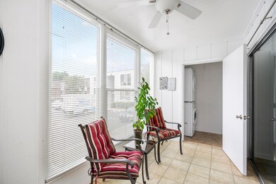 Sunroom with separate Laundry room