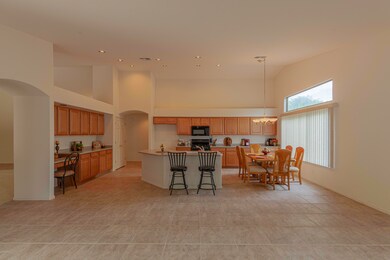 Spacious kitchen and living room