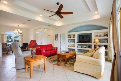 Great Room with Built In Book Shelf