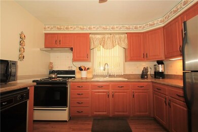 The kitchen is nicely appointed with significant c