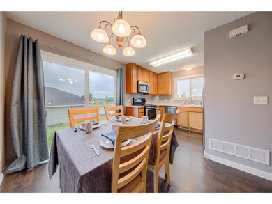 Dining room and kitchen