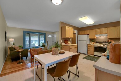 kitchen is open to living room