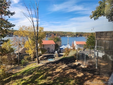 lake view rear of house
