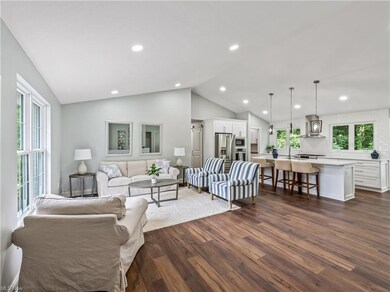 Living room with LVP floor