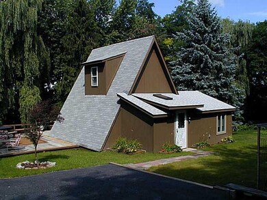 Exterior Back. The main entry, for this completely