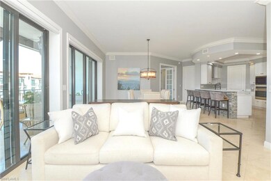 Living area into dining room with open floor plan