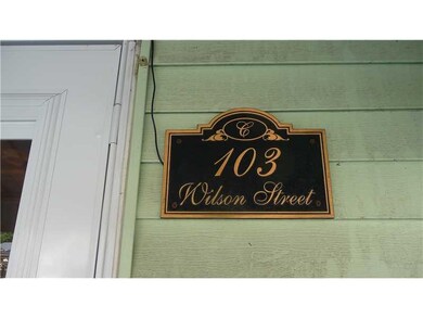 Exterior Front. The front entrance to 103 Wilson