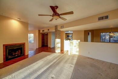 Double sided fireplace