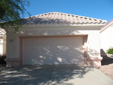 Double car garage with cabinet storage