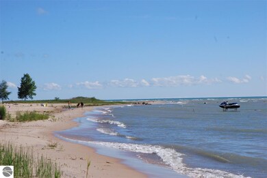 Beach looking to north from property
