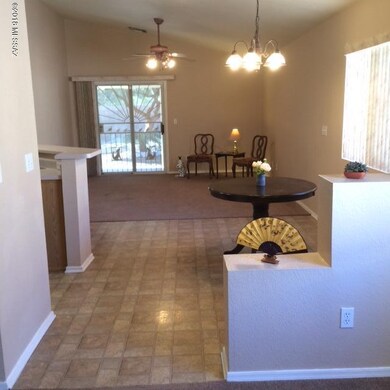 View from living room to family room